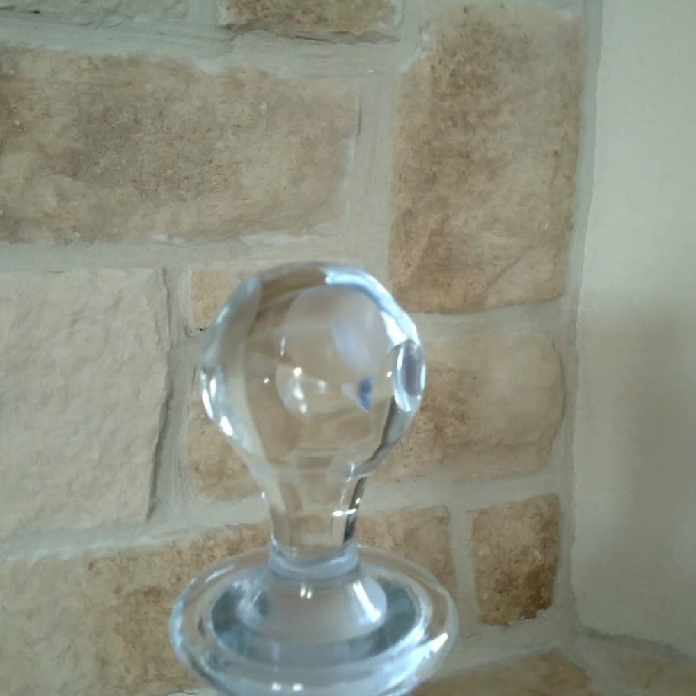 Vintage Mid Century Etched Glass Decanter/Glasses - Picture 6 of 10